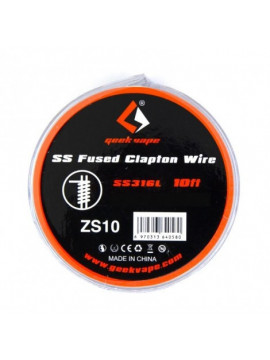 GEEKVAPE CLAPTON WIRES - Opciones : ss clapton wire ss316L 26ga+30ga 10ft